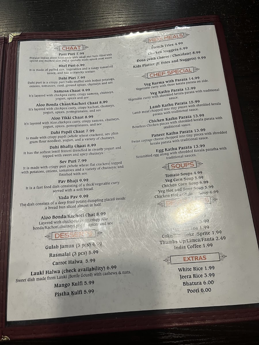 Siri Indian Restaurant Menu - Image 3