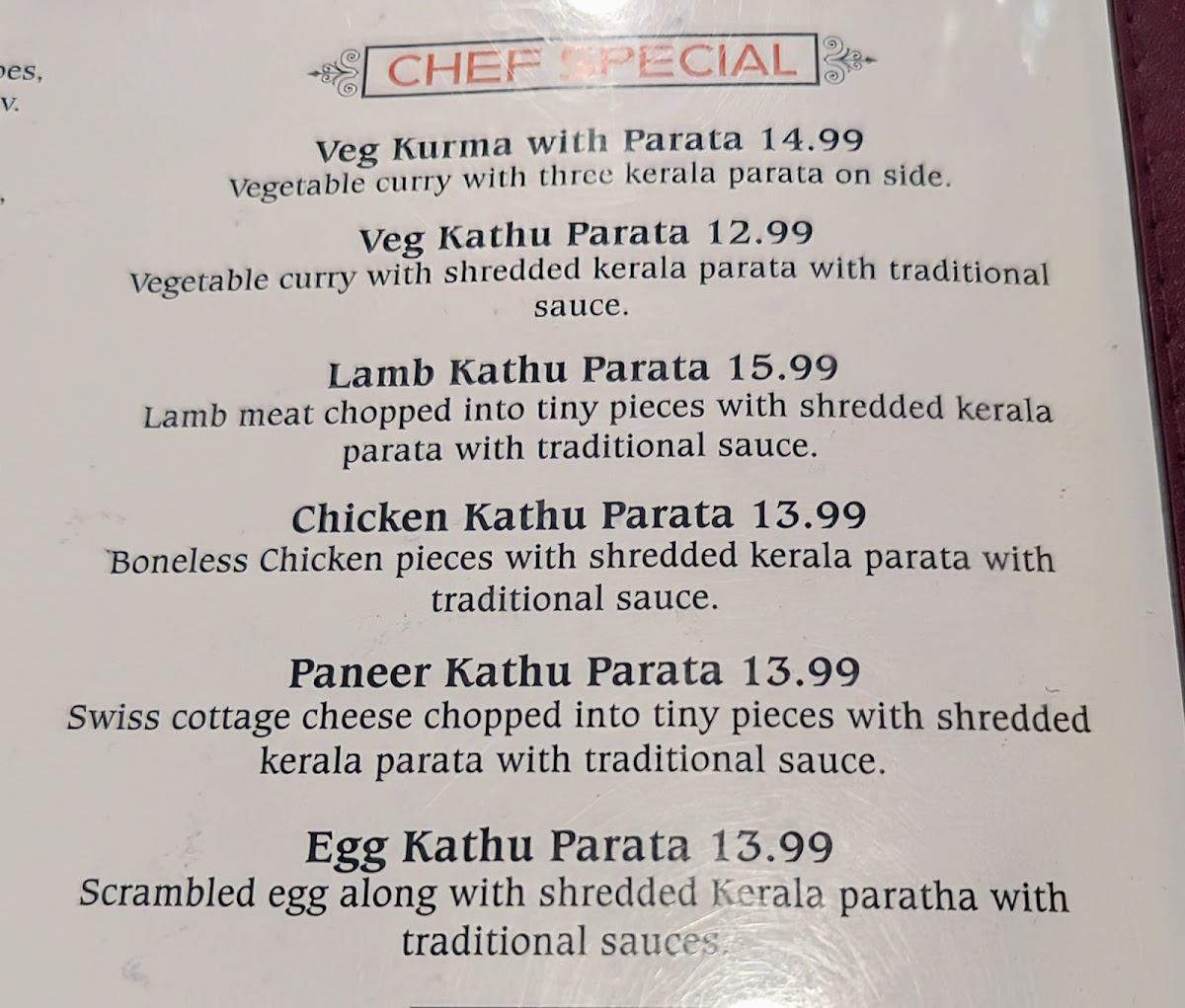 Siri Indian Restaurant Menu - Image 6